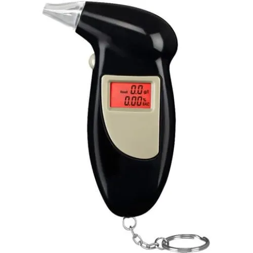 Alkometer med LCD display og nøglering
