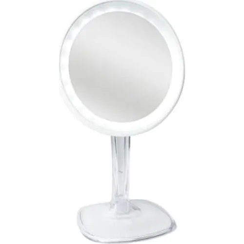 UNIQ HALO Genopladeligt LED Makeup Spejl med 10x Forstørrelse - Hvid