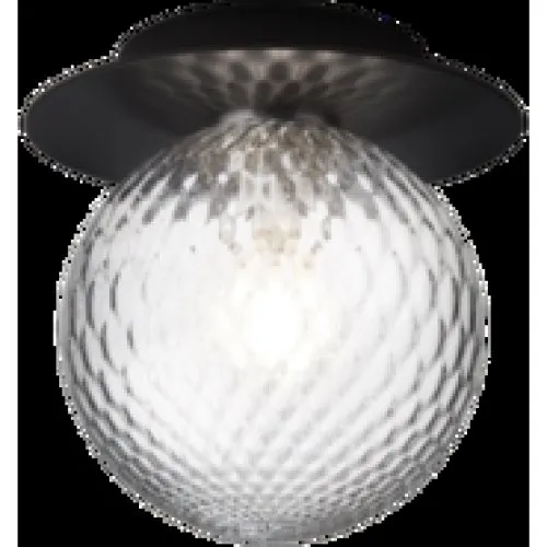 Nuura Liila 1 Medium Væg- og Loftlampe - Sort/Klar