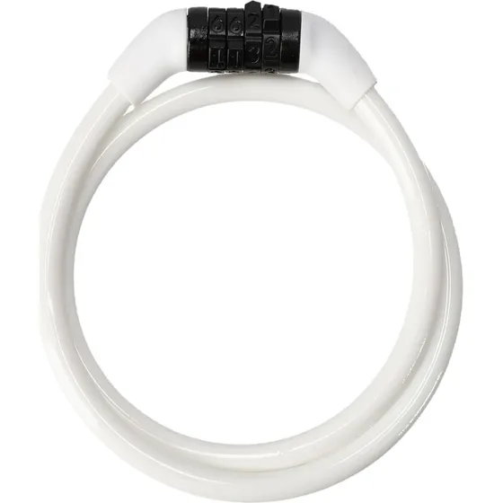 Crazy Safety Cykellås med Kode - 65cm - Hvid