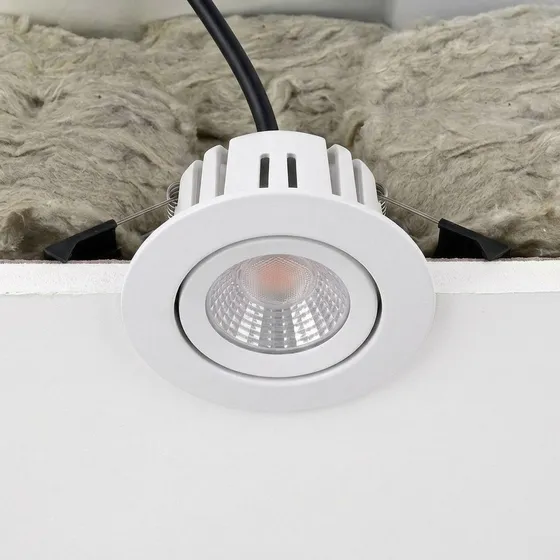 LEDlife 7W DimToWarm+CCT Indbygningsspot - Hvid, Roterbar