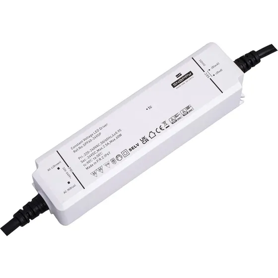 Snappy 60W 12V DC Strømforsyning, 5A, IP67 Vandtæt