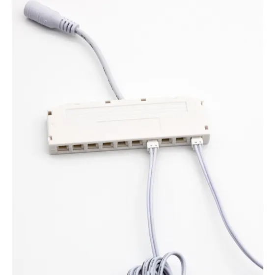 Dupont fordeler DC til 10x Dupont - Hub til LEDlife møbelspots