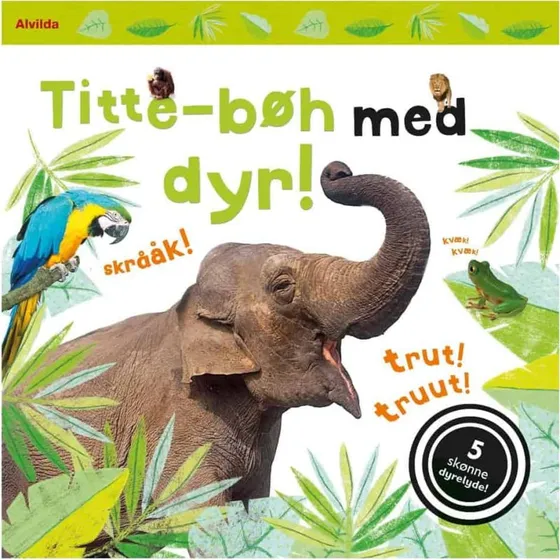 Titte-bøh med dyr – papbog med 5 lyde