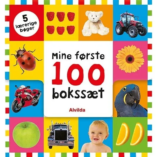 Mine Første 100 - Bokssæt (5 lærerige bøger)