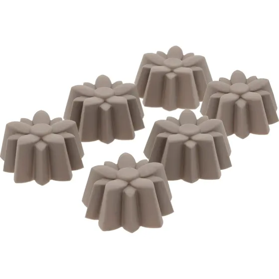 Blomsterbergs Muffinform Blomst 6 stk, Latte