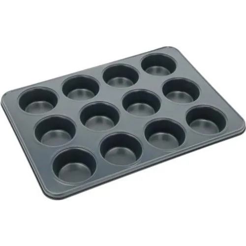 Blomsterbergs Muffinform til 12 stk. i Latte - Non-stick stål