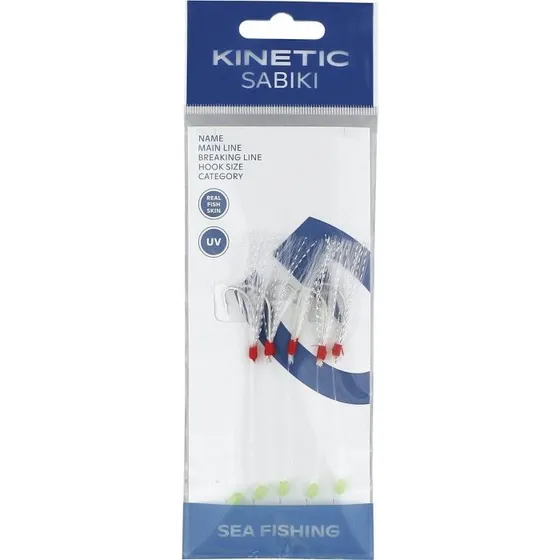 Kinetic Sabiki Nordic Mackerel Pearl/Crystal Flash