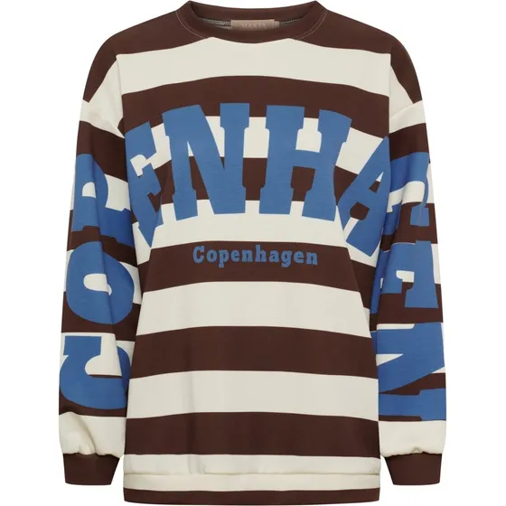 Marta Du Chateau MdcNerina Sweatshirt - Choco/Jeans Blue