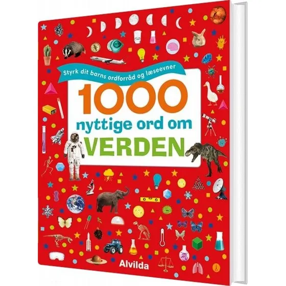 1000 nyttige ord om verden - børnebog (hardcover)