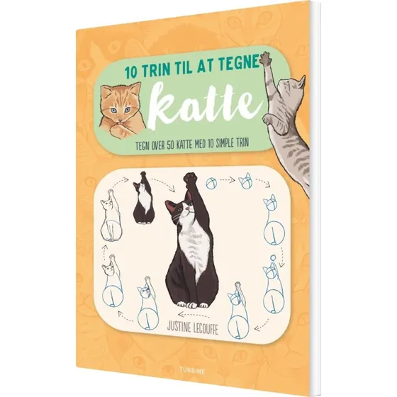 10 trin til at tegne katte – Justine Lecouffe