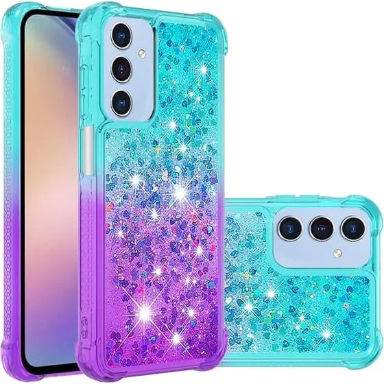 Princess Samsung Galaxy A17 cover - Himmelblå + Lilla