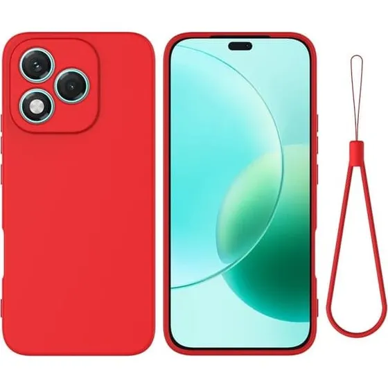 Honor 400 Lite Matte Liquid Silikone Cover - Rød