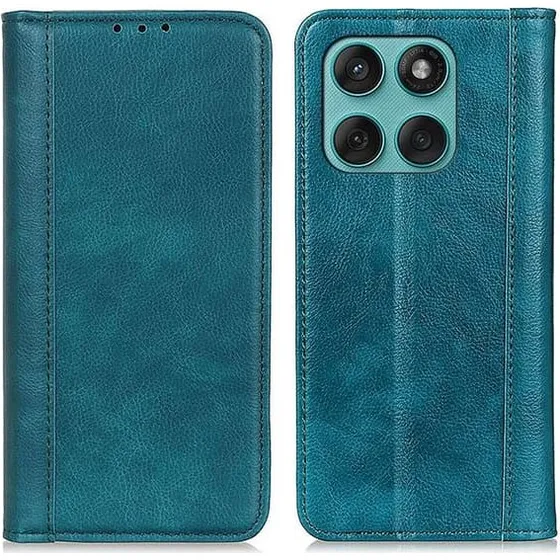 Motorola Edge 60 Fusion 5G Læderetui med Magnet - Grøn