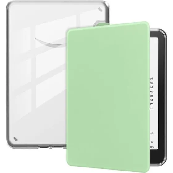 Amazon Kindle Paperwhite (2024) Etui - Vegansk Læder - Matcha-Grøn