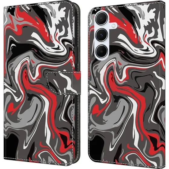 Samsung Galaxy A26 5G Etui med Pung - Stenstruktur
