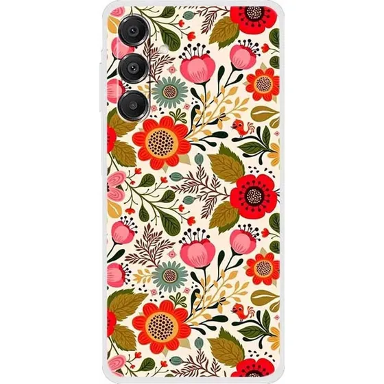 Vibe Samsung Galaxy A16 cover - Farverige Blomster