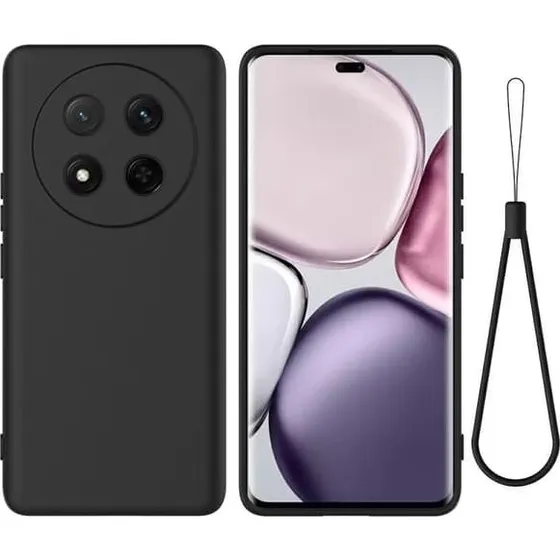 Matte Liquid Honor Magic7 Lite silikonecover - Sort