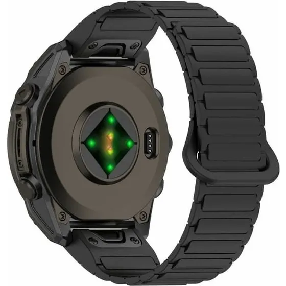 Garmin Silikonerem 26 mm - Sort - til Enduro 3, Fenix 8 & Instinct 2X