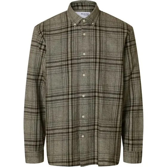 SLHREGNOAH Mix BDWN LS Shirt Camp