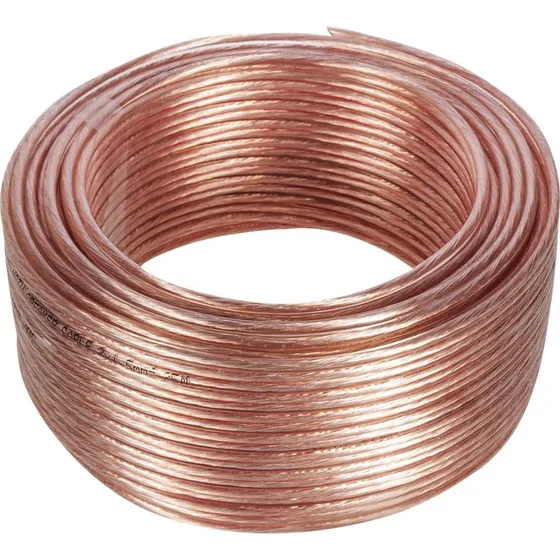 Maclean MCTV-512 Bulkhøjttalerkabel, 1.5 mm², 100m, Gennemsigtig