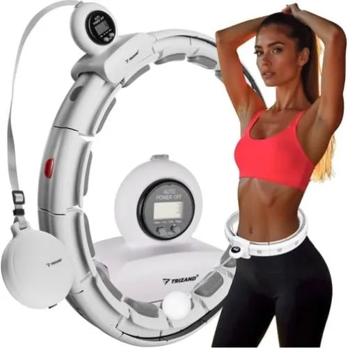 Fitness Hula Hoop med vægt, massagenopper og tæller