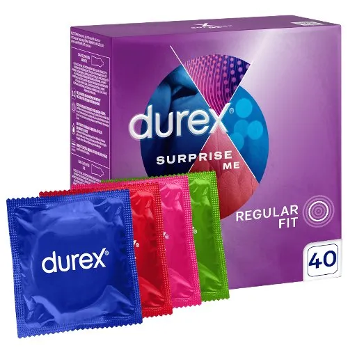 Durex Surprise Me kondomsæt - 40 stk.