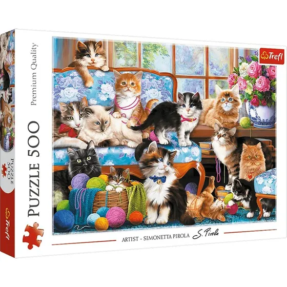 Trefl Cat Family puslespil - 500 brikker