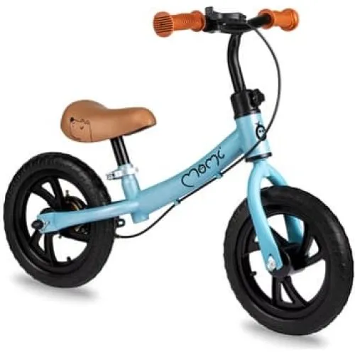 MoMi BREKI Balancecykel med bremse - Blå - 12''