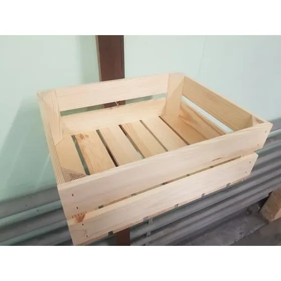PRODUCENTEN Trækasse 40x30x15 cm i naturligt fyrretræ