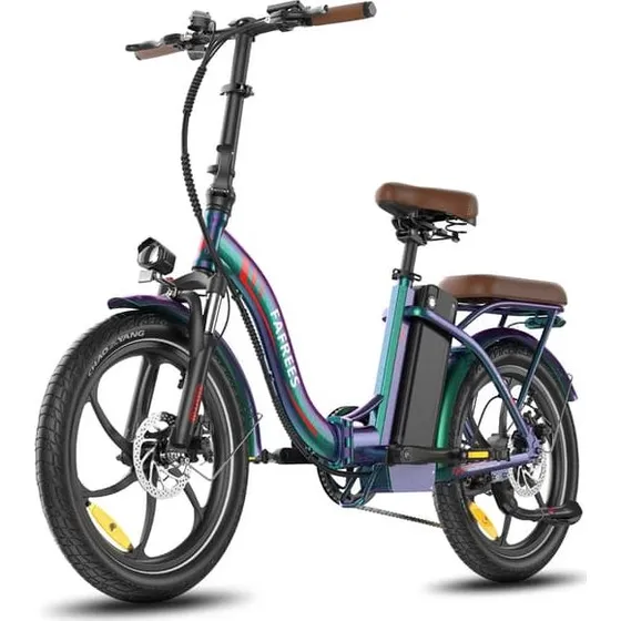 FAFREES F20+ Pro Foldbar Elcykel - 250W, 25Ah, Iriserende Blågrøn