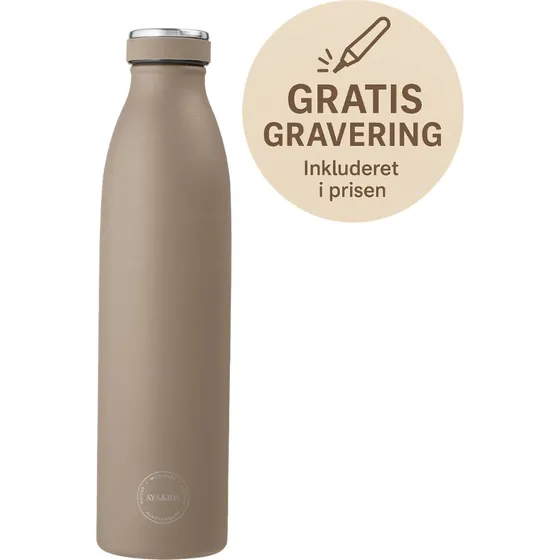 AYA&IDA Drikkeflaske 750 ml - Dusty Brown