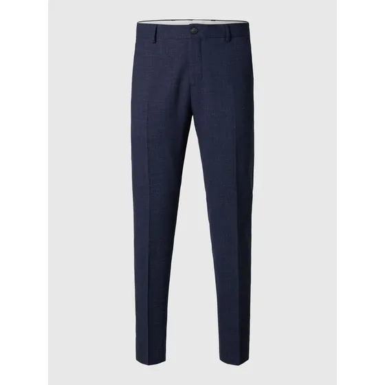 Selected Slim Fit Habitbukser i Linned og Uld - Oasis Linen