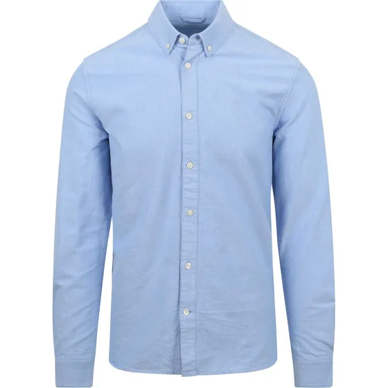 KnowledgeCotton Apparel Harald Oxford Skjorte - Lyseblå XXL