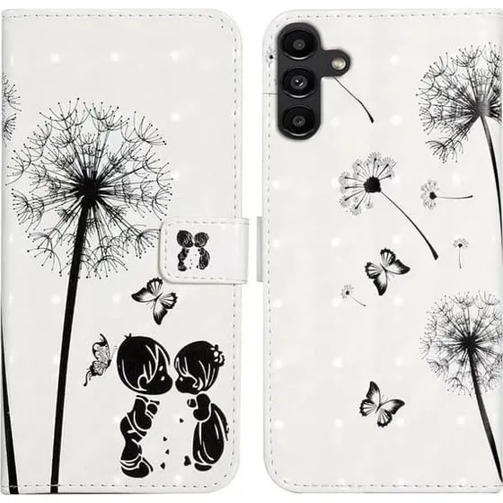 Samsung Galaxy S24 FE Etui i Vegansk Læder med 3D-Mønster