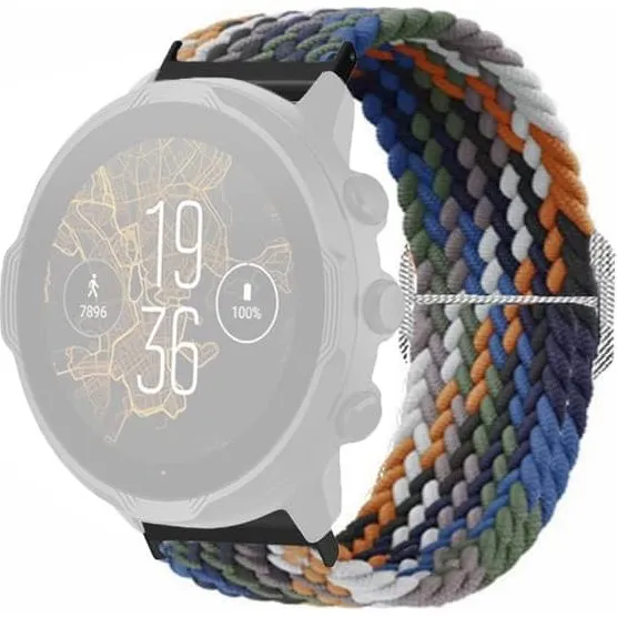 Suunto 24 mm flettet nylonrem til Spartan & Suunto 7 - Denim