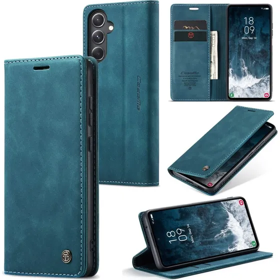 CaseMe Samsung Galaxy S23 FE Smooth Etui - Blå
