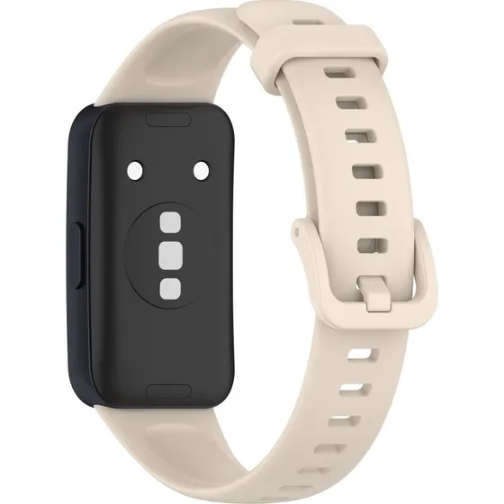 Huawei Band 8 Silikonestrop - Elfenbenshvid - Vandtæt