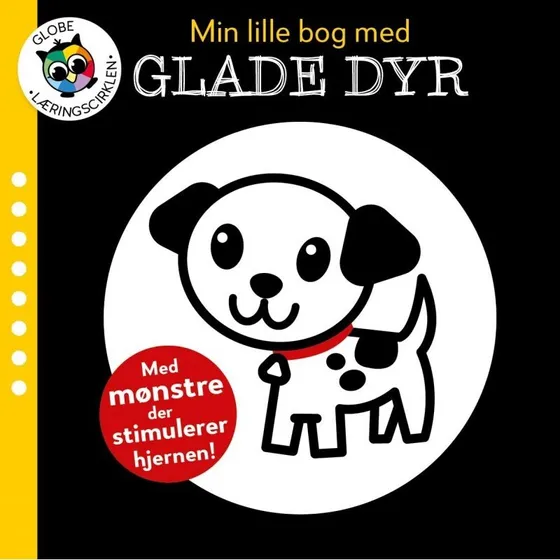 Min lille bog med glade dyr – papbog til små børn