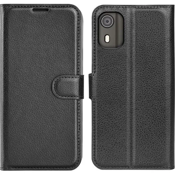 Nokia C02 Klassisk Flip Etui - Sort