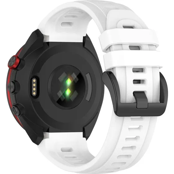 Silikonerem til Garmin Approach S70 (42mm) - Hvid