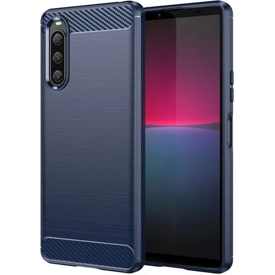 Carbon Flex Etui til Sony Xperia 10 V - Blå