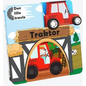 Den Lille Travle Traktor – Leporellobog med Trætraktor