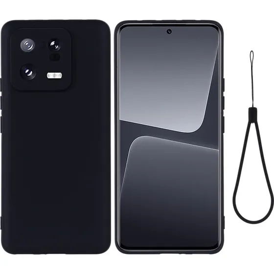 Matte Liquid Silikone Cover til Xiaomi 13 Pro - Sort
