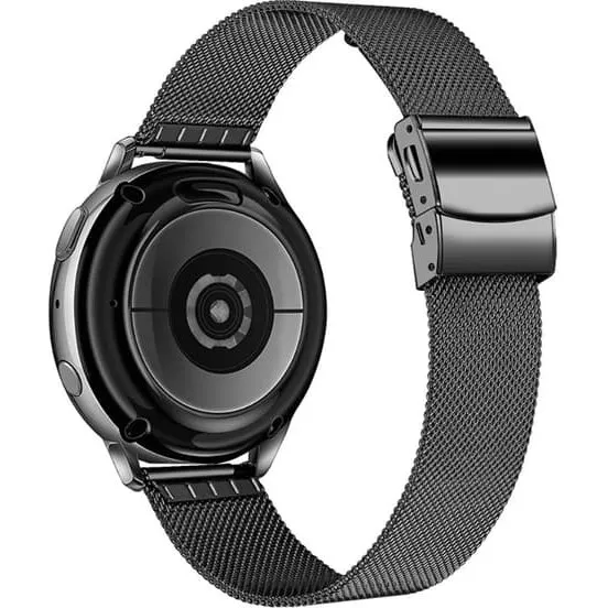 Pebble 2 / SE 2 / Time Round Milanese urrem i rustfrit stål - Sort