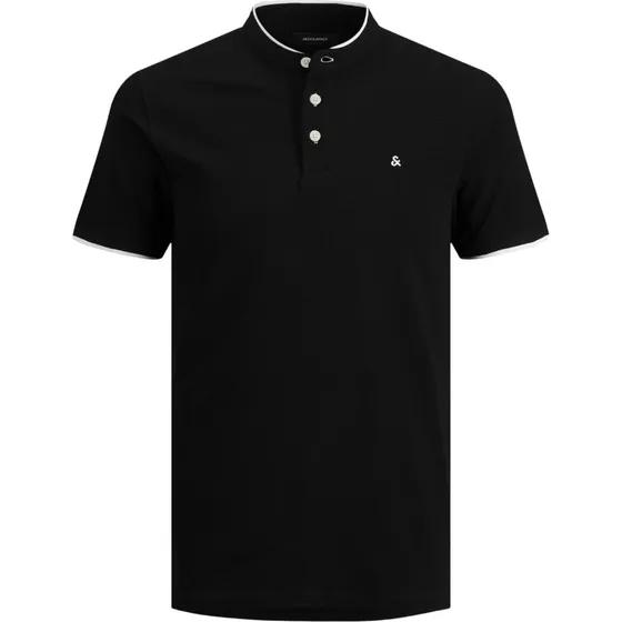 Jack & Jones Grandad T-shirt - Sort - S