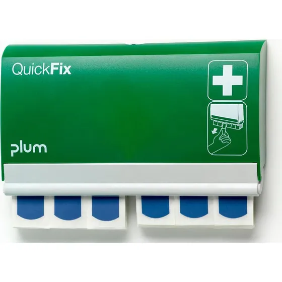 Plum Quickfix Plasterdispenser m/ 90 blå sporbare plastre