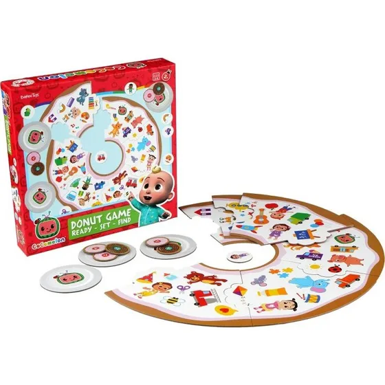 CoComelon Donut Findespil – Ready Set Find (børnebrætspil)