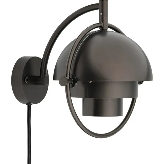 GUBI Multi-Lite væglampe i sort og messing - G9