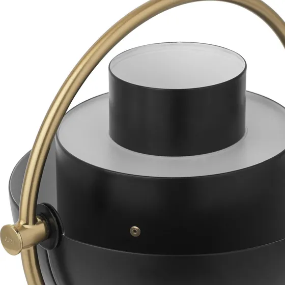 Gubi Multi-Lite Portable bordlampe, messing/sort, 30 cm